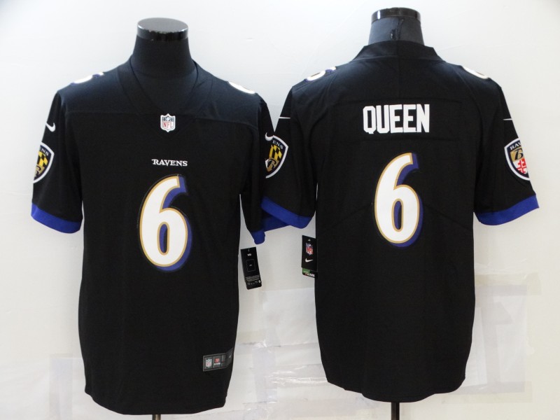 Men Baltimore Ravens #6 Queen Black Nike Vapor Untouchable Limited 2021 NFL Jersey->baltimore ravens->NFL Jersey